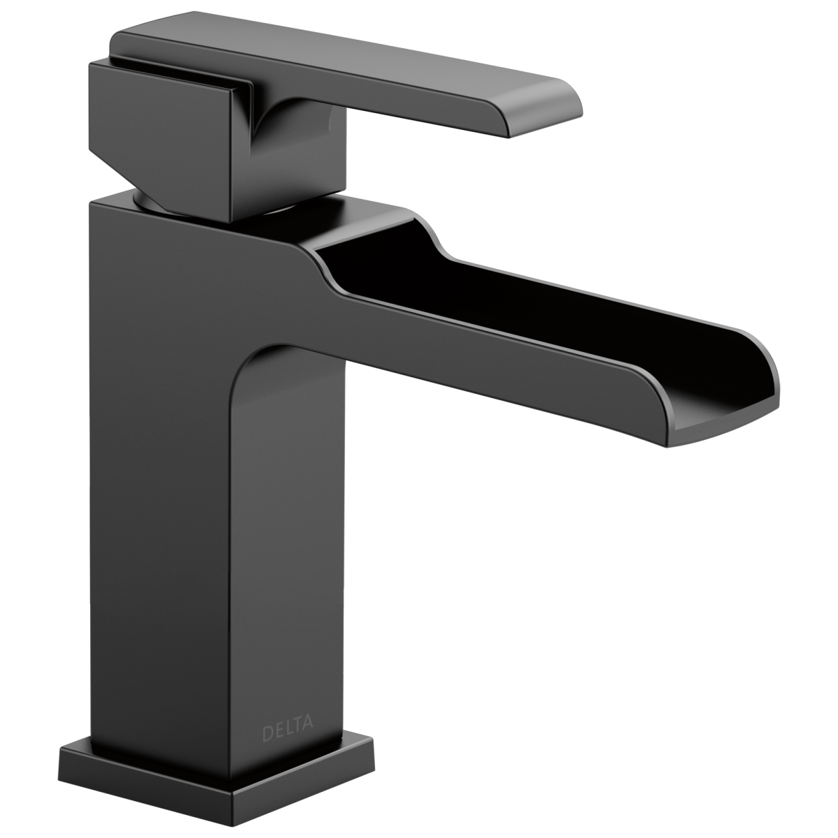 DELTA Ara Single Handle Channel Bathroom Faucet — Matte Black