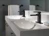 DELTA Ara Single Handle Channel Bathroom Faucet — Matte Black