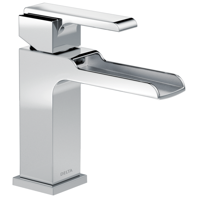 DELTA Ara Single Handle Channel Bathroom Faucet — Chrome