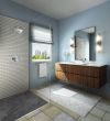 DELTA Ara Single Handle Channel Bathroom Faucet — Chrome