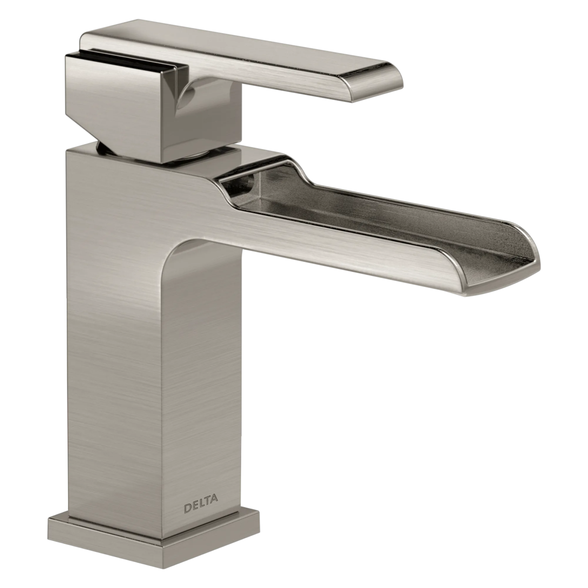 DELTA Ara Single Handle Channel Bathroom Faucet — Stainless