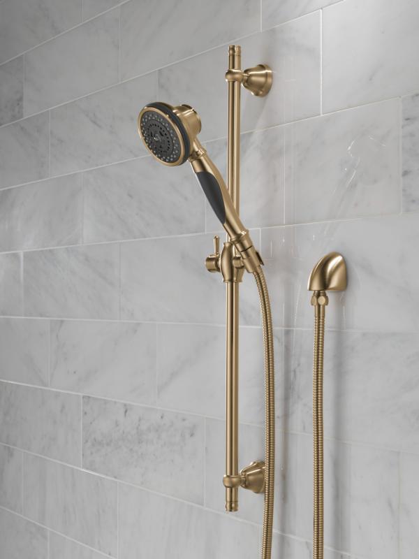 DELTA Other Premium 3-Setting Slide Bar Hand Shower — Champagne Bronze