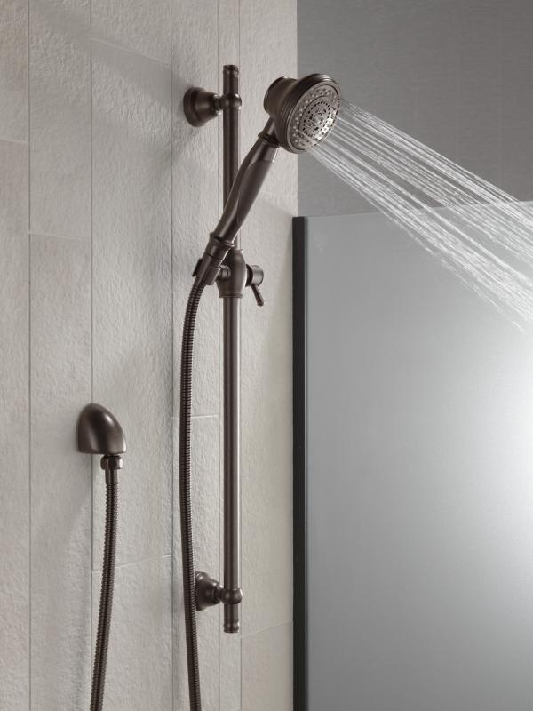 DELTA Other Premium 3-Setting Slide Bar Hand Shower — Venetian Bronze