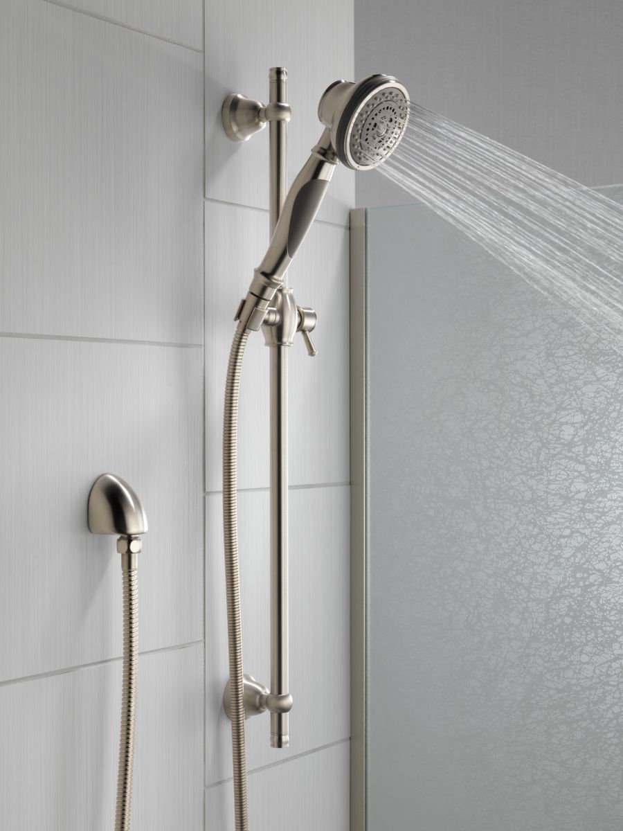 DELTA Other Premium 3-Setting Slide Bar Hand Shower — Stainless