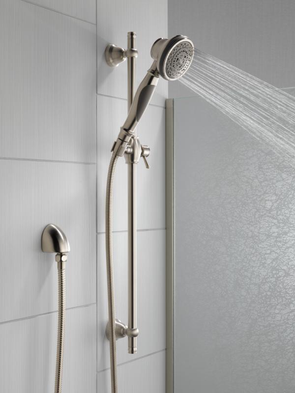 DELTA Other Premium 3-Setting Slide Bar Hand Shower — Stainless