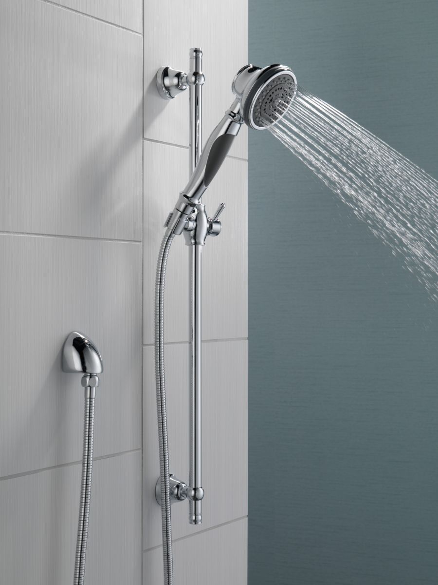 DELTA Other Premium 3-Setting Slide Bar Hand Shower — Chrome