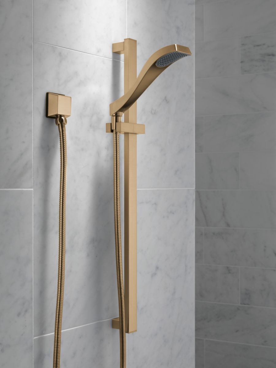DELTA Universal Showering Components Square Wall Elbow for Hand Shower — Champagne Bronze
