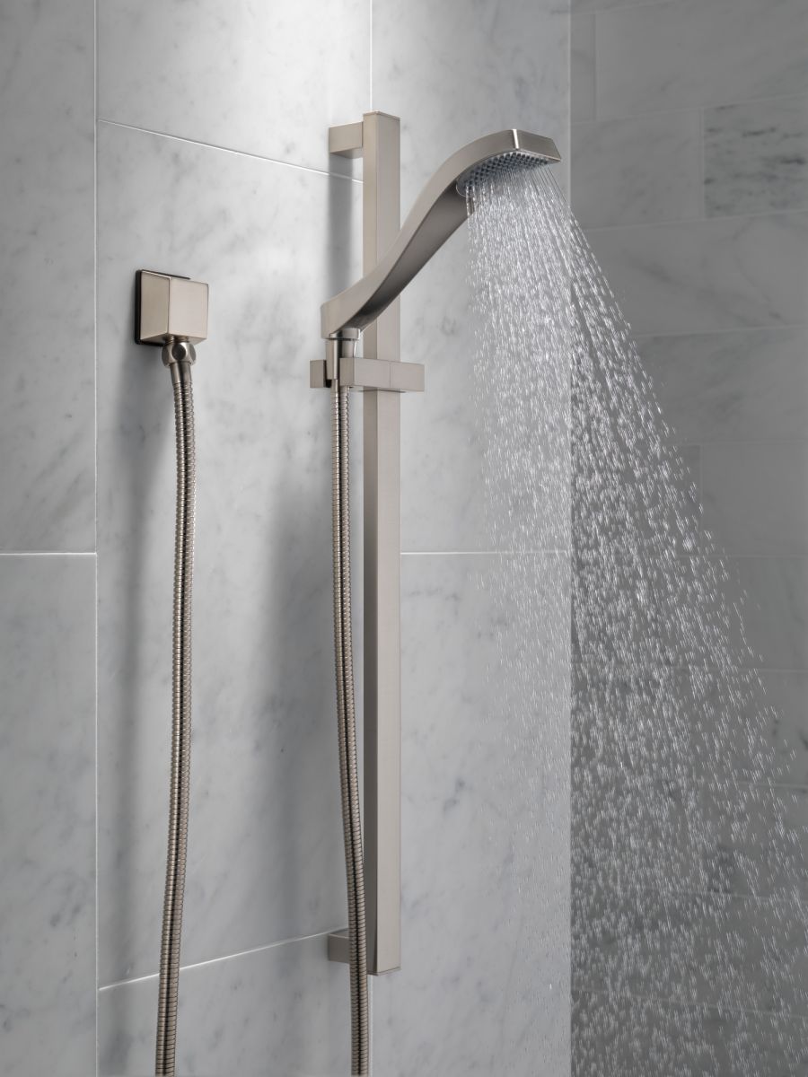 DELTA Universal Showering Components Square Wall Elbow for Hand Shower — Stainless
