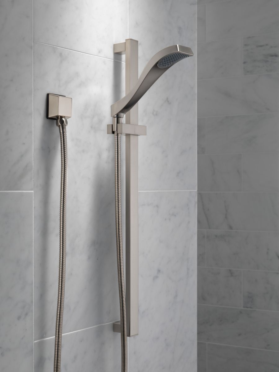 DELTA Universal Showering Components Square Wall Elbow for Hand Shower — Stainless