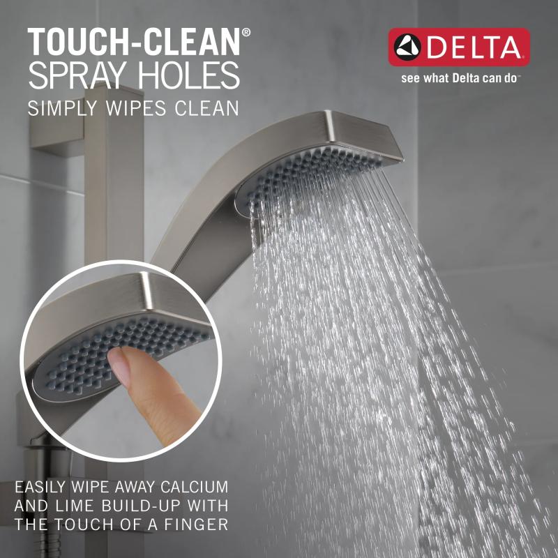 DELTA Dryden Premium Single-Setting Slide Bar Hand Shower — Stainless