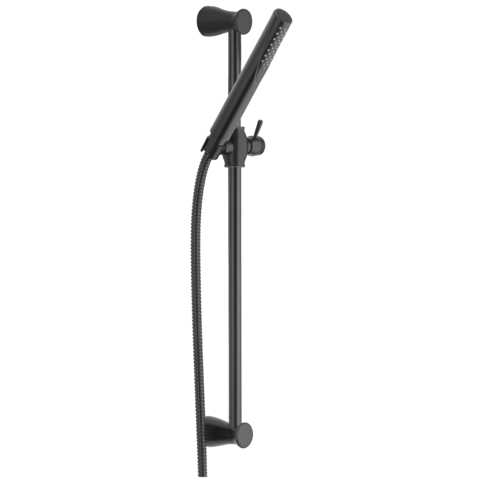 DELTA Grail Premium Single-Setting Slide Bar Hand Shower — Matte Black