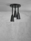 DELTA Universal Showering Components H2OKINETIC Pendant Raincan Shower Head — Matte Black