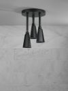 DELTA Universal Showering Components H2OKINETIC Pendant Raincan Shower Head — Matte Black