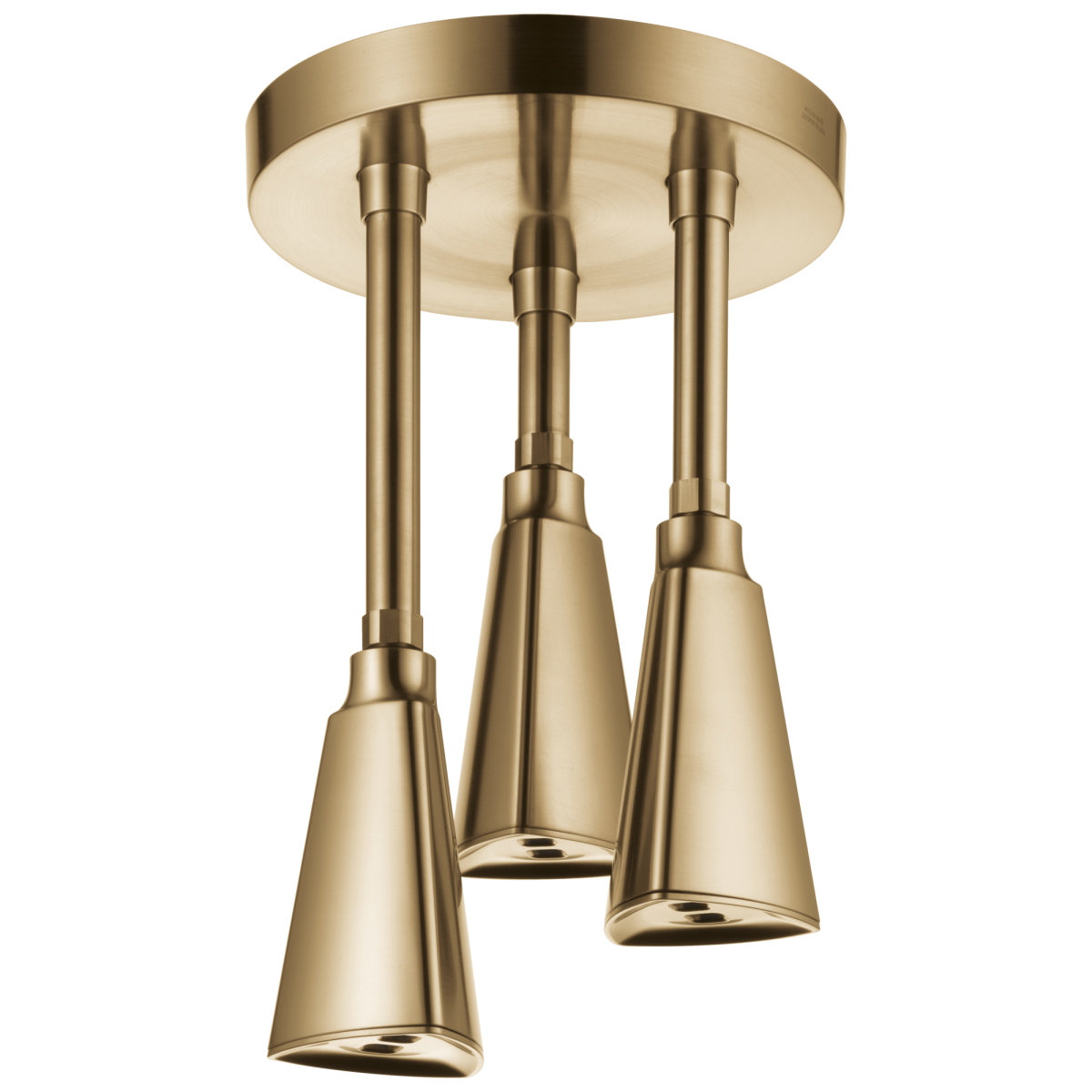 DELTA Universal Showering Components H2Okinetic Pendant Raincan Shower Head — Champagne Bronze