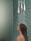 DELTA Universal Showering Components H2OKINETIC Pendant Raincan Shower Head — Chrome