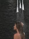 DELTA Universal Showering Components H2OKINETIC Pendant Raincan Shower Head — Chrome
