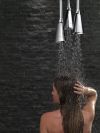 DELTA Universal Showering Components H2OKINETIC Pendant Raincan Shower Head — Chrome
