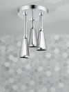 DELTA Universal Showering Components H2OKINETIC Pendant Raincan Shower Head — Chrome