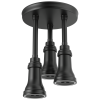 DELTA Universal Showering Components LED Pendant Raincan Single-Setting H2Okinetic — Matte Black