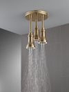 DELTA Universal Showering Components H2OKINETIC Pendant Raincan Shower Head with LED Light — Champagne Bronze