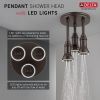 DELTA Universal Showering Components H2OKINETIC Pendant Raincan Shower Head with LED Light — Venetian Bronze