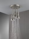 DELTA Universal Showering Components H2OKINETIC Pendant Raincan Shower Head with LED Light — Stainless