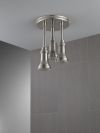 DELTA Universal Showering Components H2OKINETIC Pendant Raincan Shower Head with LED Light — Stainless