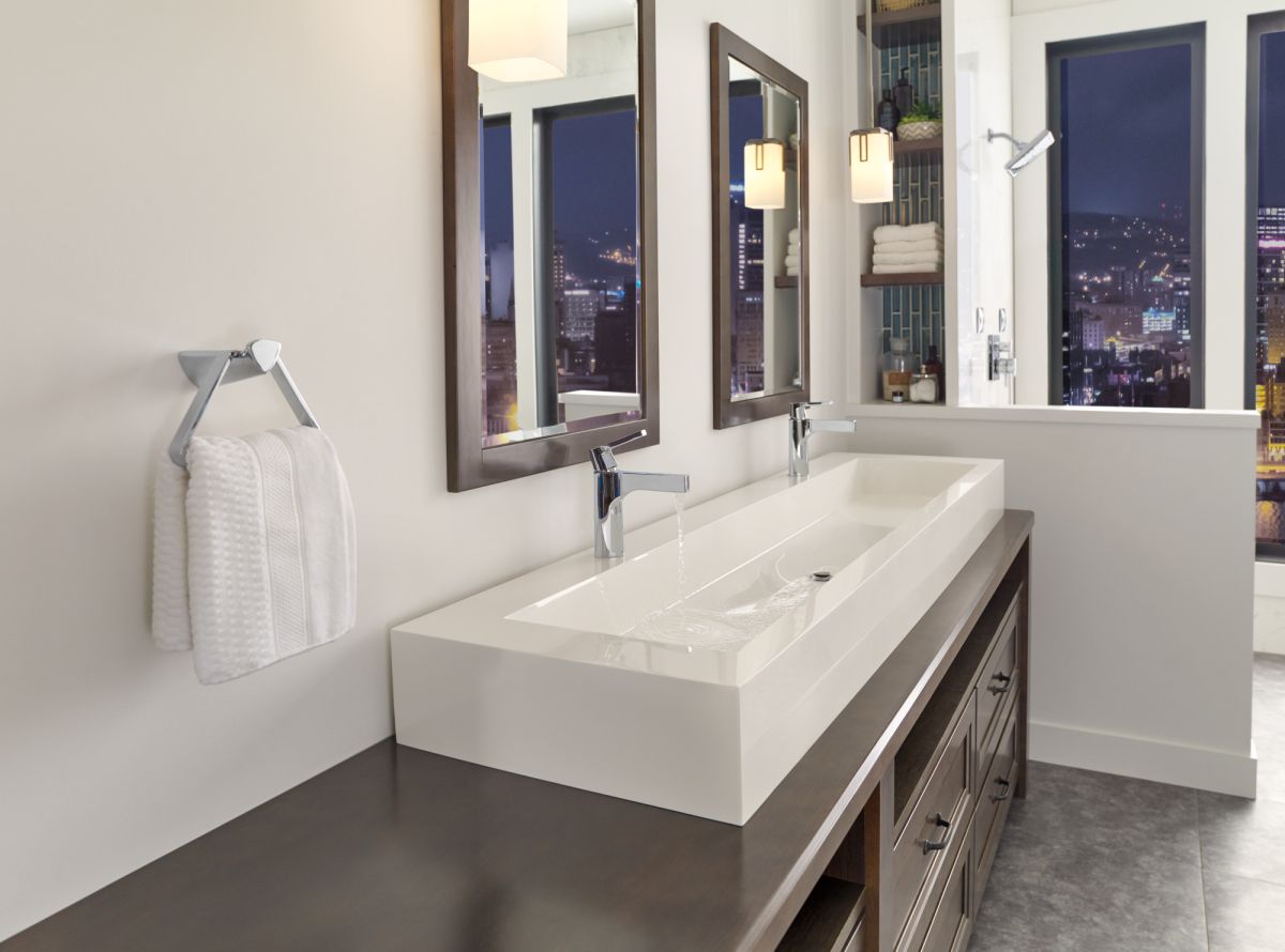DELTA Zura Single Handle Bathroom Faucet — Chrome