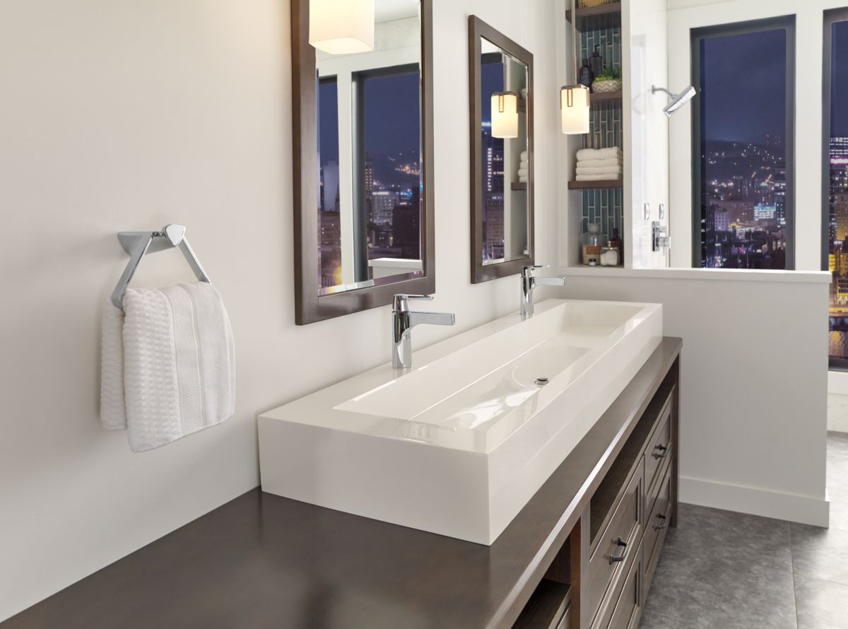 DELTA Zura Single Handle Bathroom Faucet — Chrome