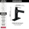 DELTA Zura Touch2O Bathroom Faucet with Touchless Technology — Chrome / Matte Black