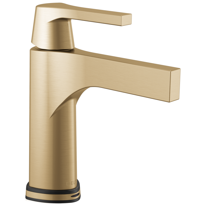DELTA Zura Touch2O Bathroom Faucet with Touchless Technology — Champagne Bronze