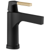 DELTA Zura Touch2O Bathroom Faucet with Touchless Technology — Matte Black / Champagne Bronze
