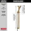 DELTA Vero Premium Single-Setting Slide Bar Hand Shower — Champagne Bronze