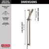 DELTA Vero Premium Single-Setting Slide Bar Hand Shower — Stainless