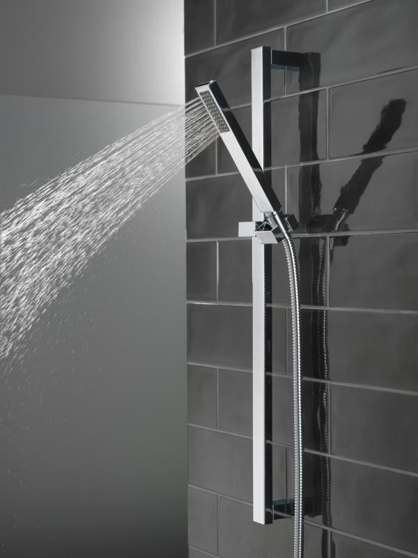 DELTA Vero Premium Single-Setting Slide Bar Hand Shower — Chrome