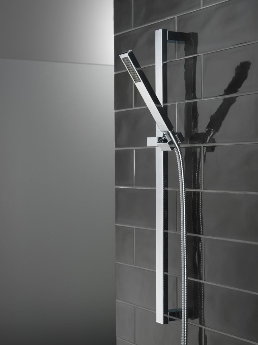 DELTA Vero Premium Single-Setting Slide Bar Hand Shower — Chrome