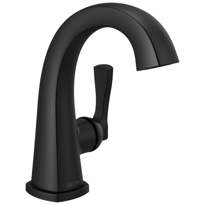 DELTA Stryke Single Handle Bathroom Faucet — Matte Black