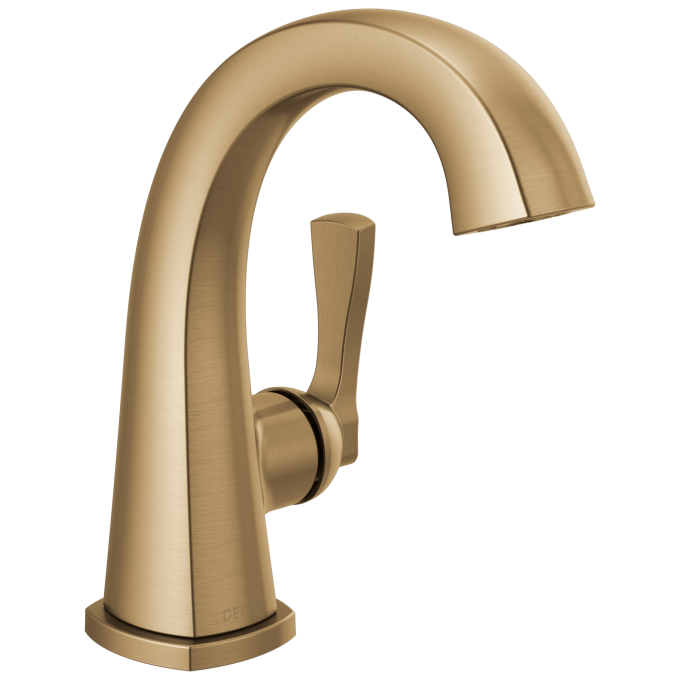 DELTA Stryke Single Handle Bathroom Faucet — Lumicoat® Champagne Bronze