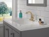 DELTA Stryke Single Handle Bathroom Faucet — Lumicoat® Champagne Bronze