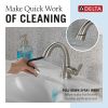 DELTA Stryke Single Handle Pull Down Bathroom Faucet — Lumicoat® Stainless