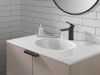DELTA Modern Single Handle Project-Pack Bathroom Faucet — Matte Black