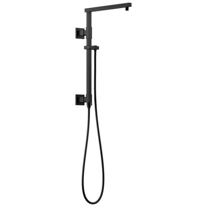 DELTA Universal Showering Components Shower Column 18" Angular — Matte Black