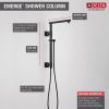 DELTA Universal Showering Components Shower Column 18" Angular — Matte Black