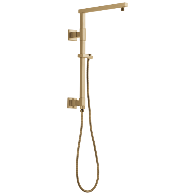 DELTA Universal Showering Components Emerge 18" Angular Shower Column — Lumicoat® Champagne Bronze