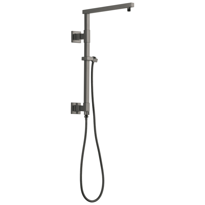 DELTA Universal Showering Components Emerge 18" Angular Shower Column — Lumicoat® Black Stainless