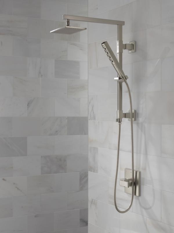 DELTA Universal Showering Components Single-Setting Raincan Shower Head — Lumicoat® Stainless