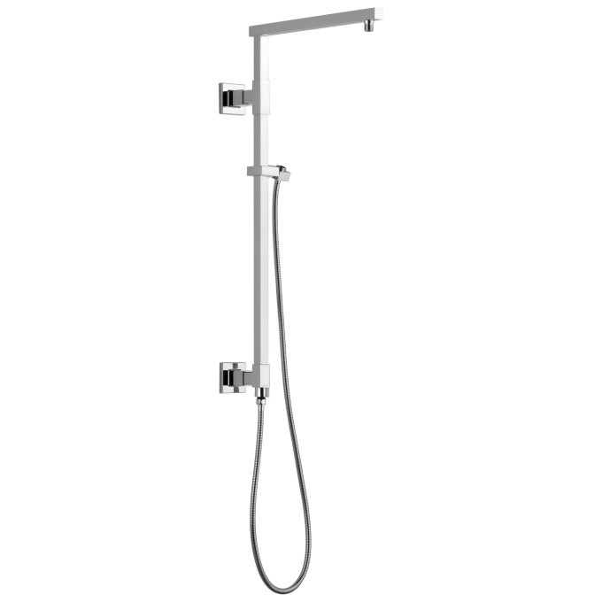 DELTA Universal Showering Components Emerge 26" Angular Shower Column — Lumicoat® Chrome