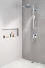 DELTA Universal Showering Components Single-Setting Metal Raincan Shower Head — Lumicoat® Chrome