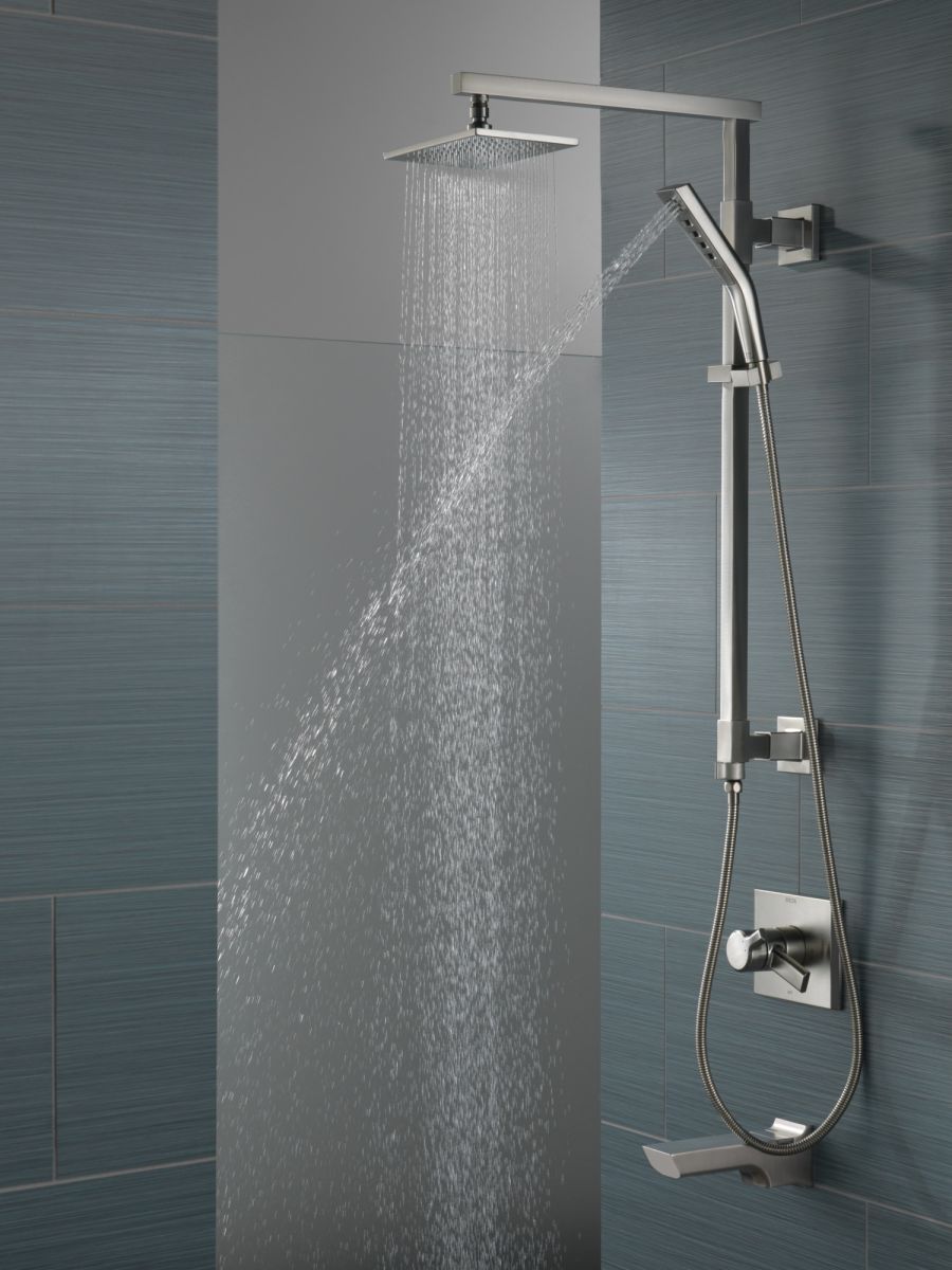 DELTA Pivotal Tub Spout - Pull-up Diverter — Lumicoat® Stainless