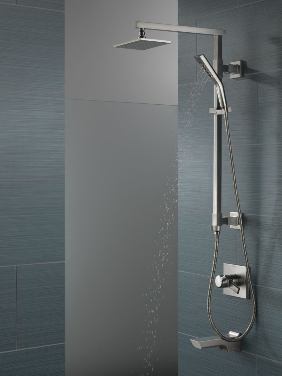 DELTA Pivotal Tub Spout - Pull-up Diverter — Lumicoat® Stainless